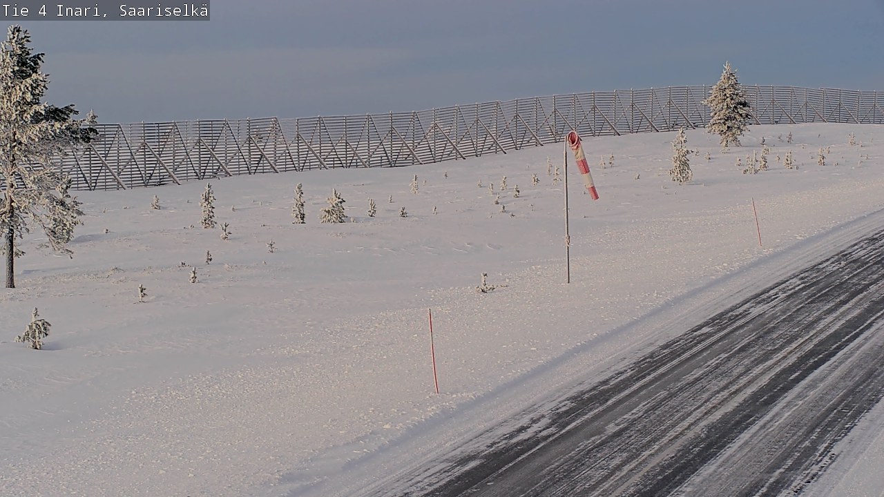 Weather Camera Image Road 4 Inari, Saariselkä, Kaunispää, Inari, Lappi
