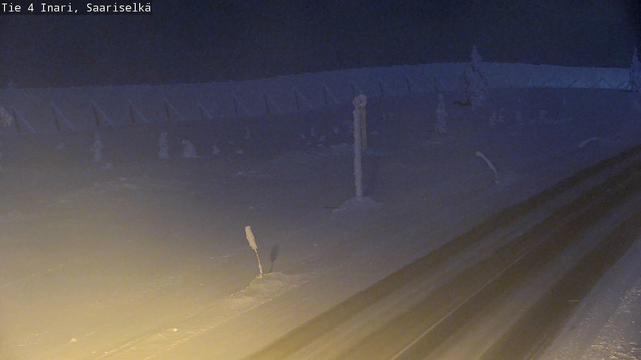 Kelikamerat Kuva Tie 4 Inari, Saariselkä, Kaunispää, Inari, Lappi