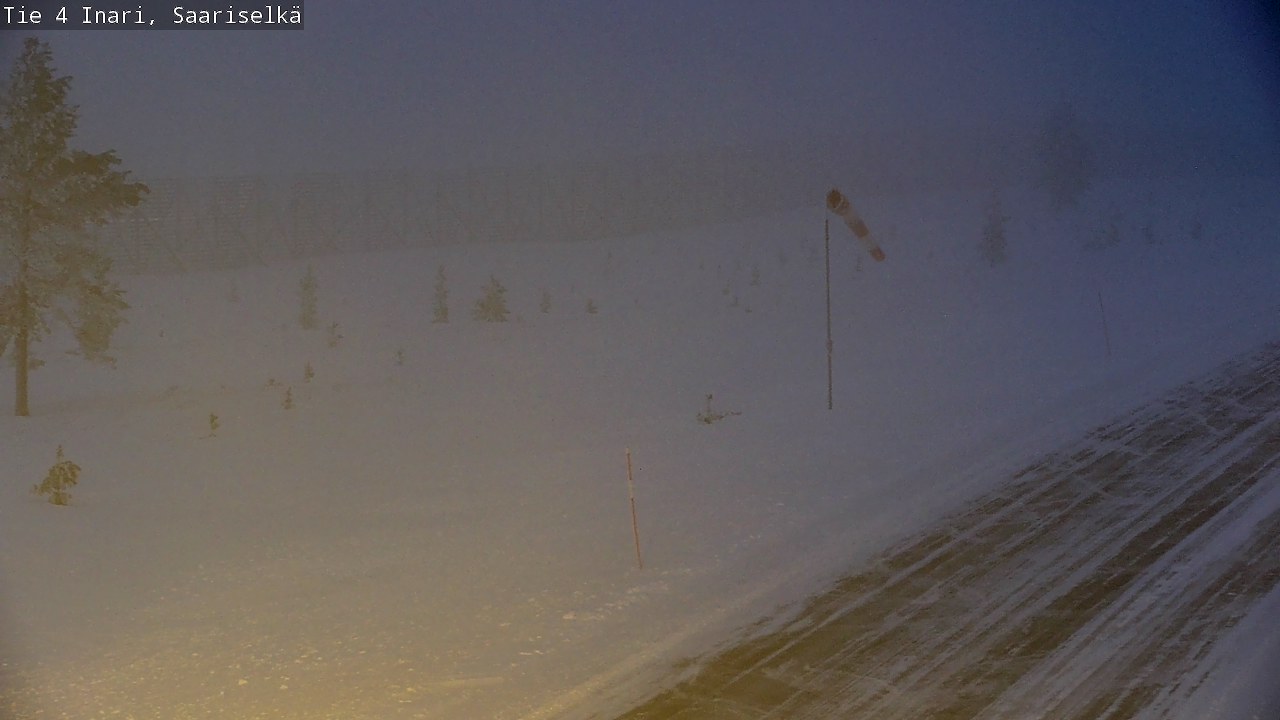 Weather Camera Image Road 4 Inari, Saariselkä, Kaunispää, Inari, Lappi
