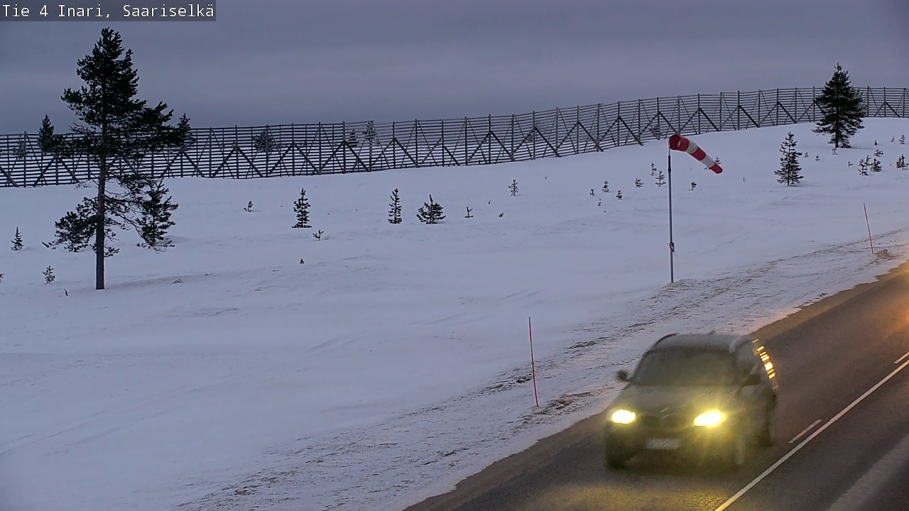 Kelikamerat Kuva Tie 4 Inari, Saariselkä, Kaunispää, Inari, Lappi
