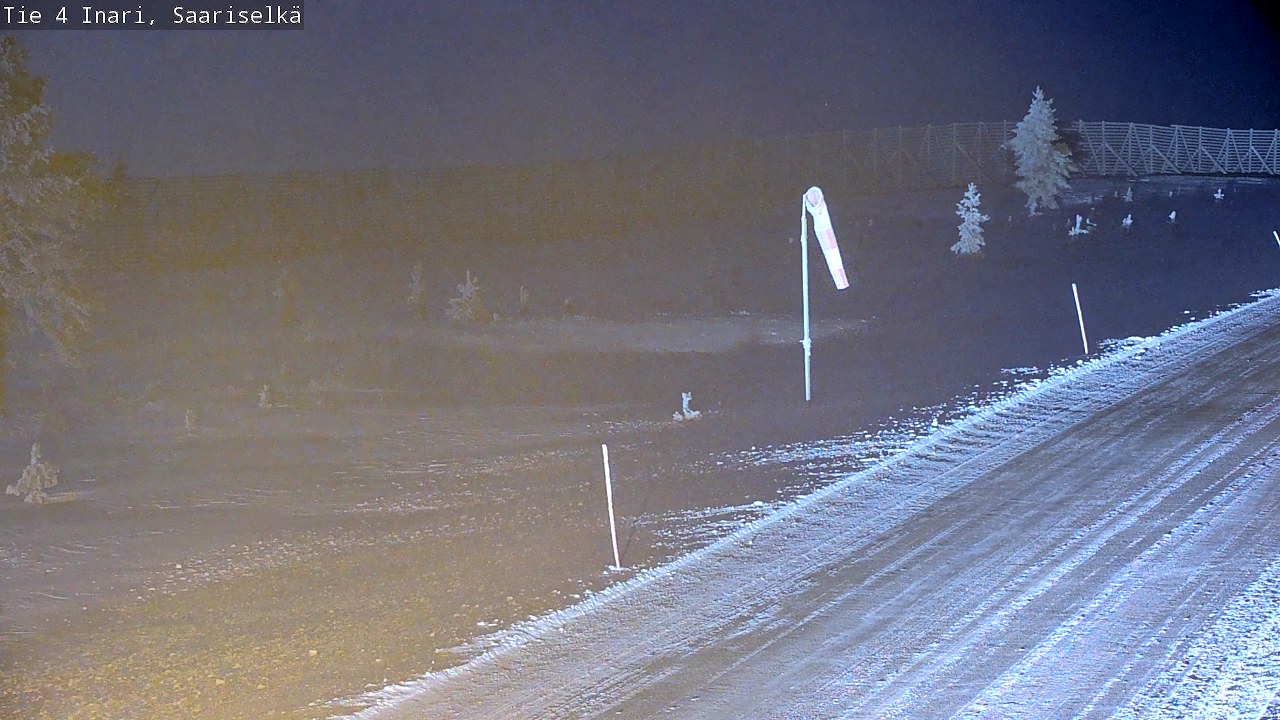 Weather Camera Image Väg 4 Enare, Saariselkä, Kaunispää, Inari, Lappi