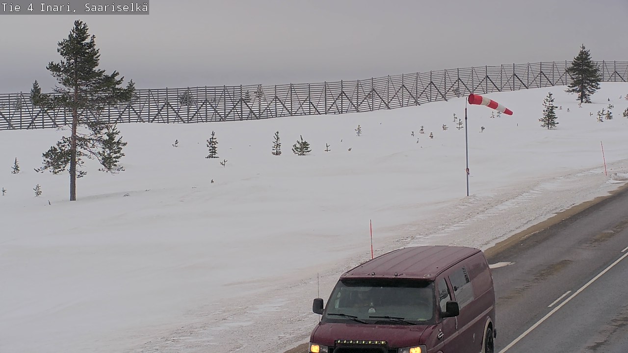 Kelikamerat Kuva Tie 4 Inari, Saariselkä, Kaunispää, Inari, Lappi