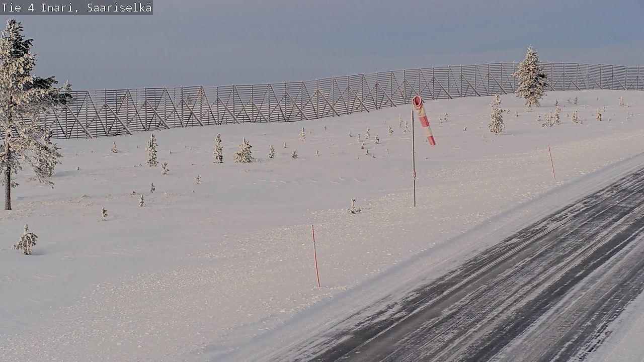Weather Camera Image Road 4 Inari, Saariselkä, Kaunispää, Inari, Lappi
