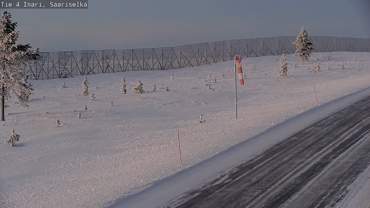 Weather Camera Image Road 4 Inari, Saariselkä, Kaunispää, Inari, Lappi