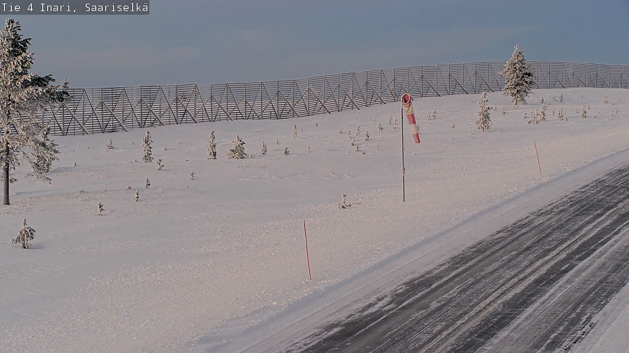 Weather Camera Image Road 4 Inari, Saariselkä, Kaunispää, Inari, Lappi