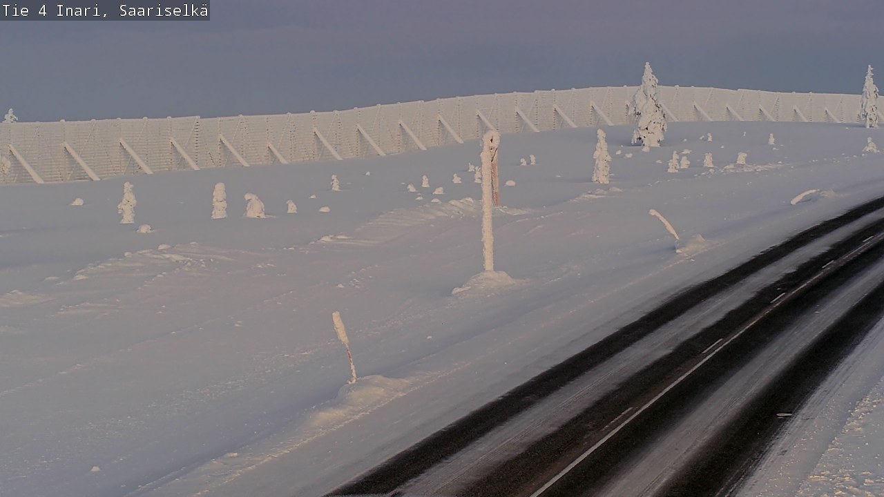Kelikamerat Kuva Tie 4 Inari, Saariselkä, Kaunispää, Inari, Lappi