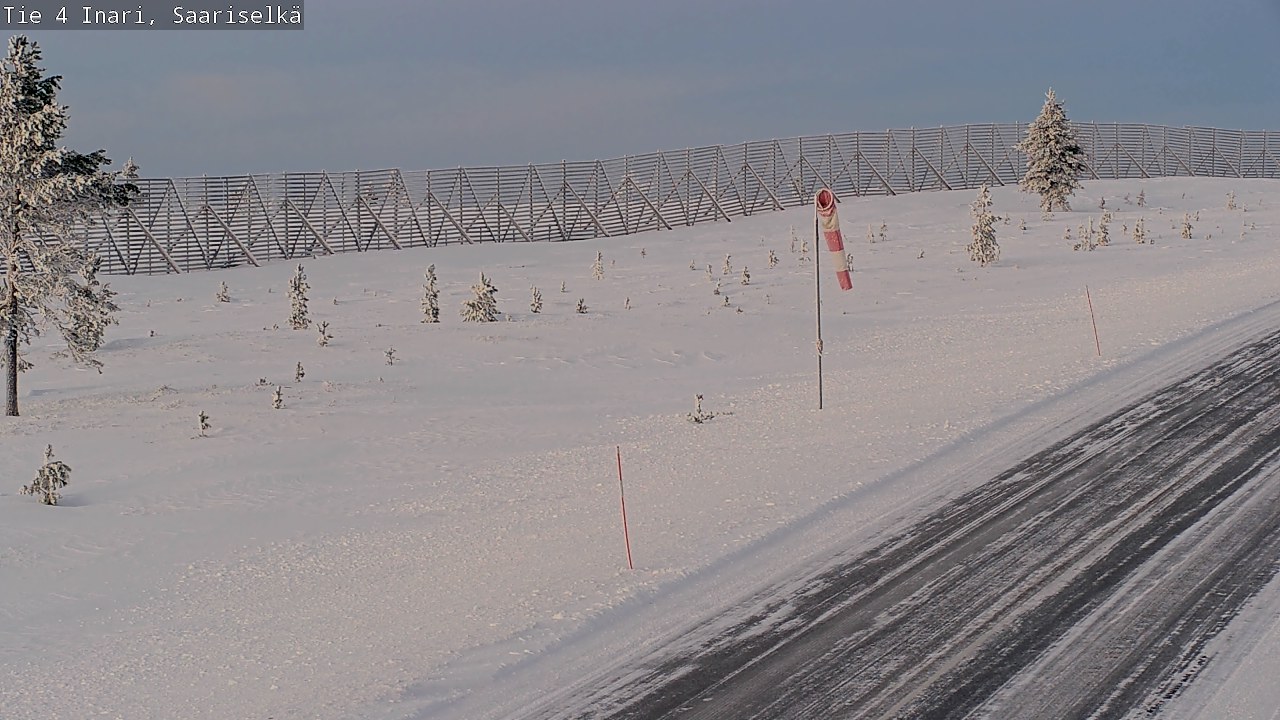 Weather Camera Image Road 4 Inari, Saariselkä, Kaunispää, Inari, Lappi