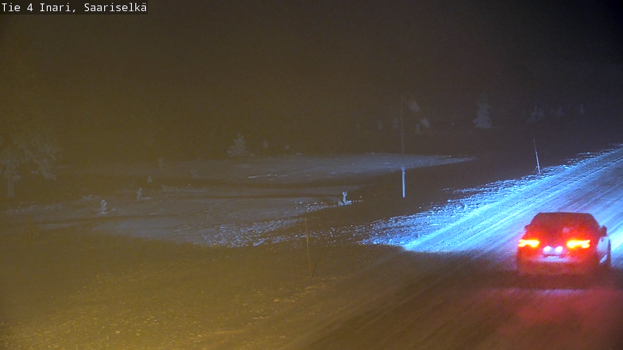 Weather Camera Image Road 4 Inari, Saariselkä, Kaunispää, Inari, Lappi