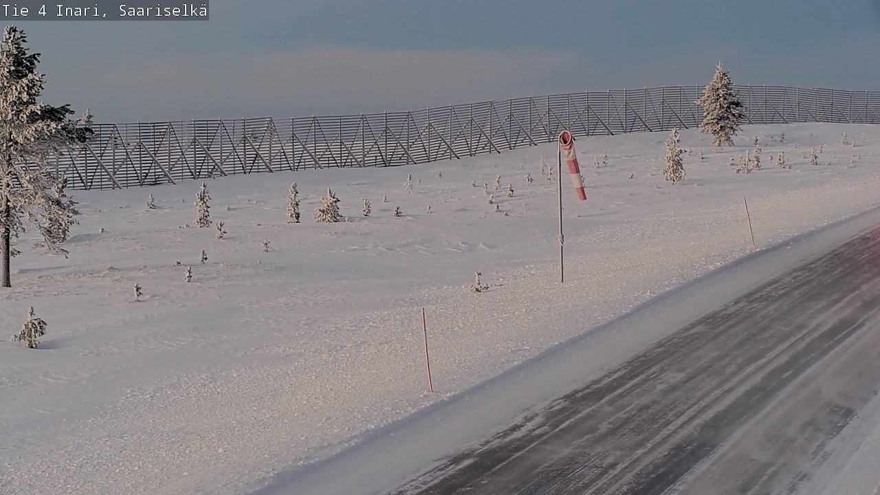 Weather Camera Image Road 4 Inari, Saariselkä, Kaunispää, Inari, Lappi