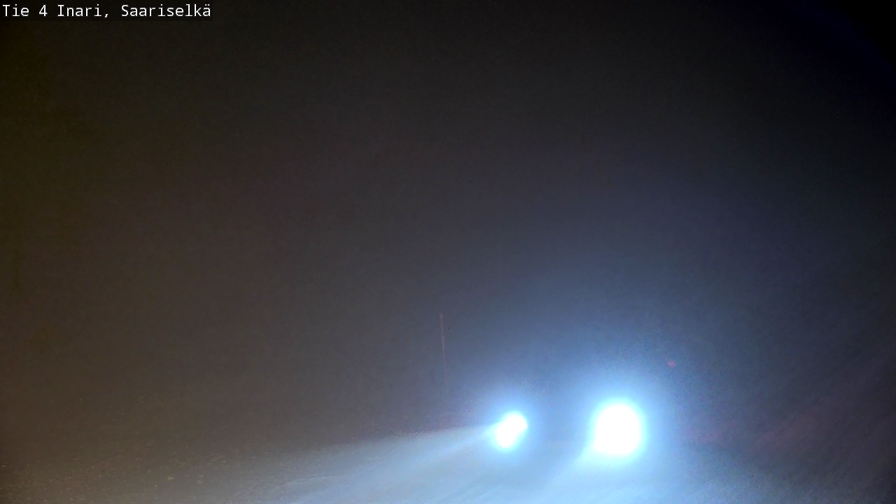 Weather Camera Image Road 4 Inari, Saariselkä, Kaunispää, Inari, Lappi