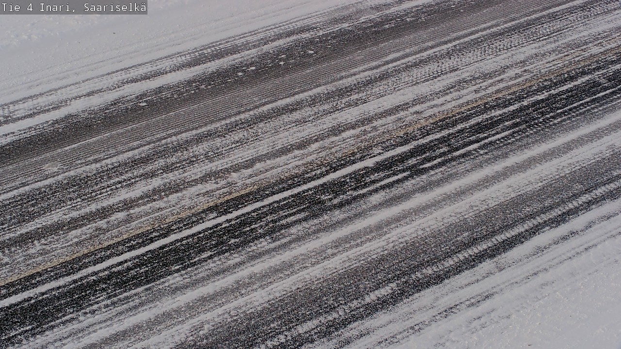 Weather Camera Image Väg 4 Enare, Saariselkä, Kaunispää, Inari, Lappi
