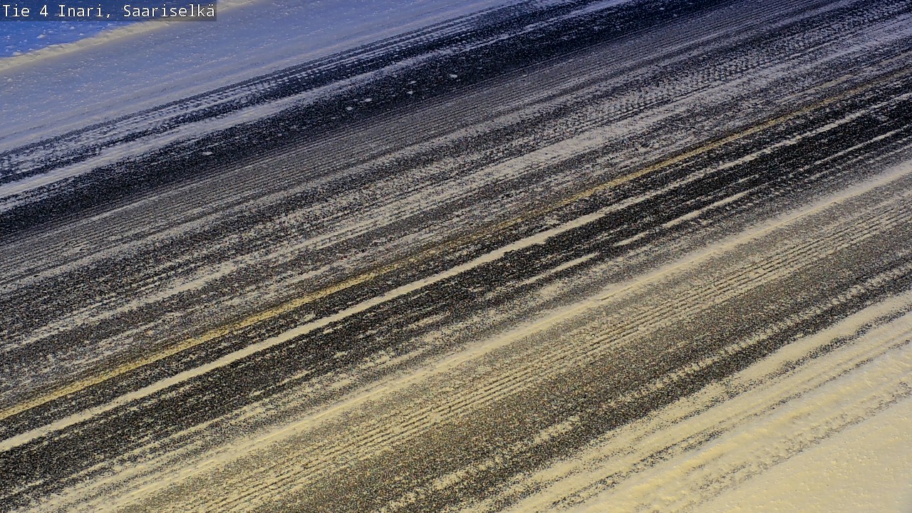 Weather Camera Image Road 4 Inari, Saariselkä, Kaunispää, Inari, Lappi