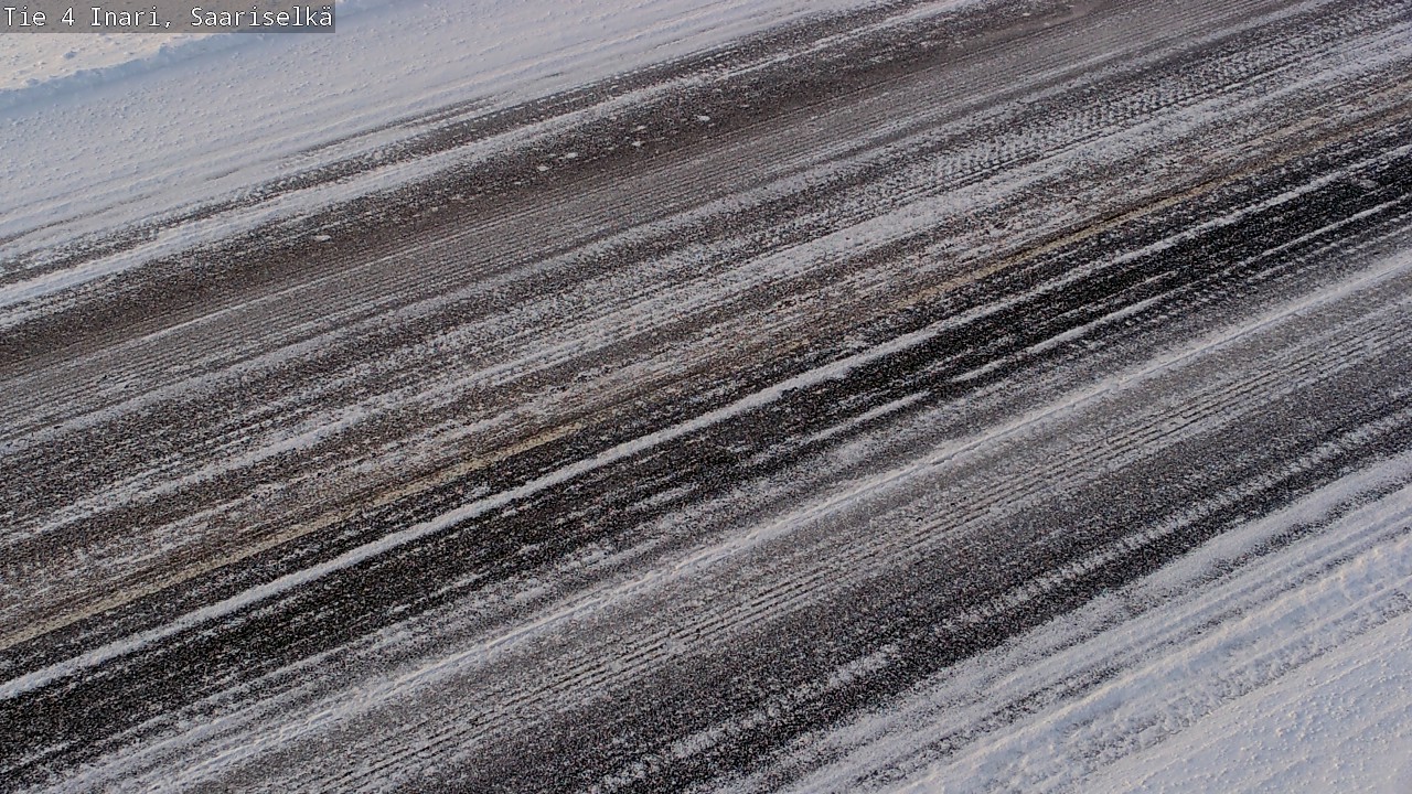 Weather Camera Image Väg 4 Enare, Saariselkä, Kaunispää, Inari, Lappi