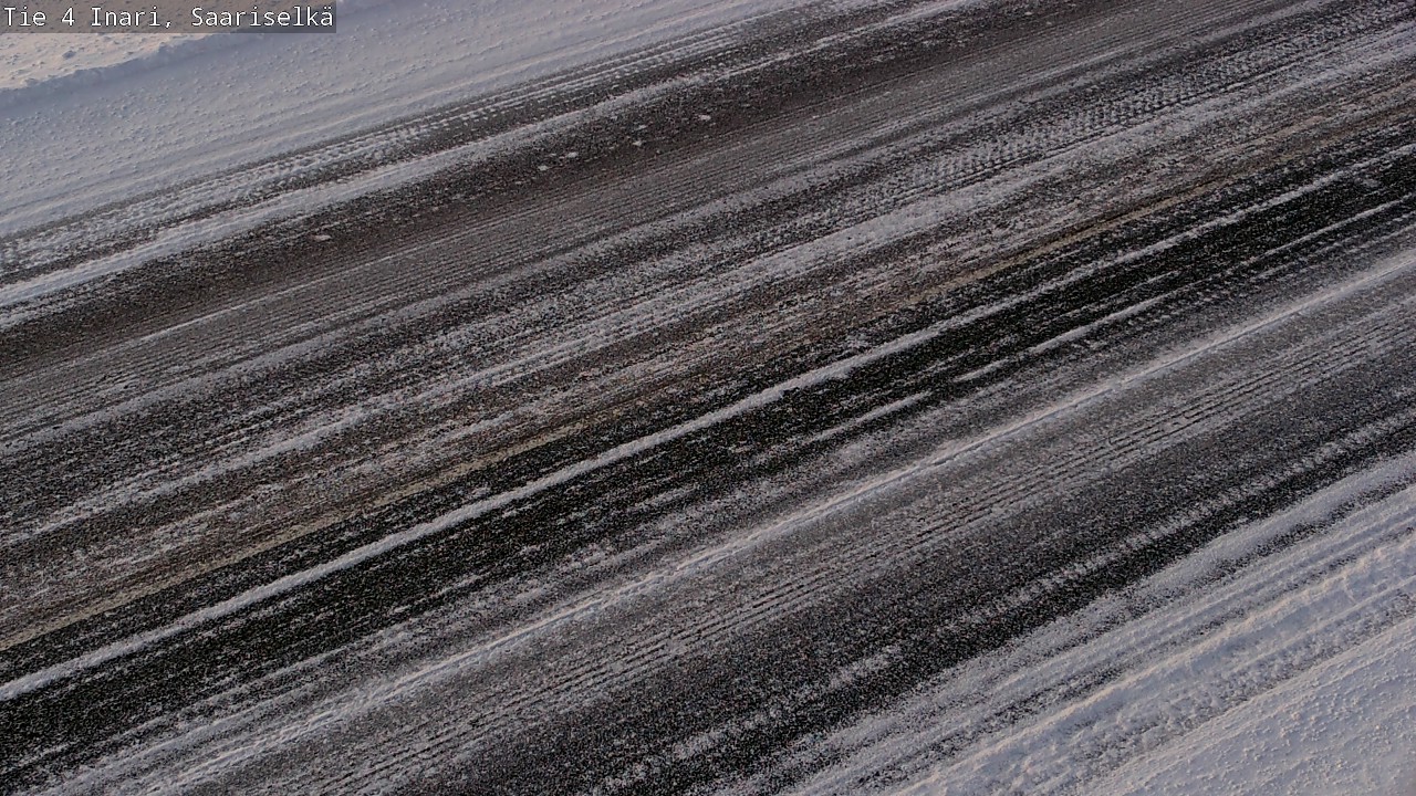 Weather Camera Image Väg 4 Enare, Saariselkä, Kaunispää, Inari, Lappi