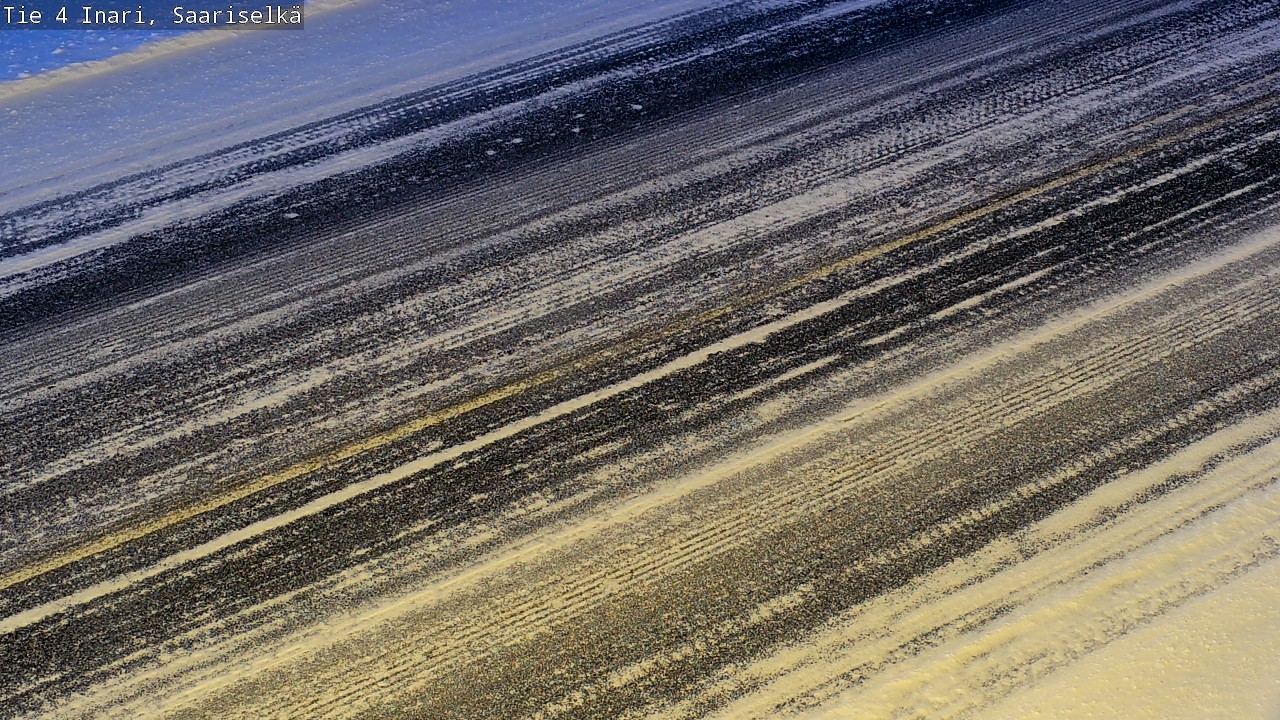 Weather Camera Image Road 4 Inari, Saariselkä, Kaunispää, Inari, Lappi