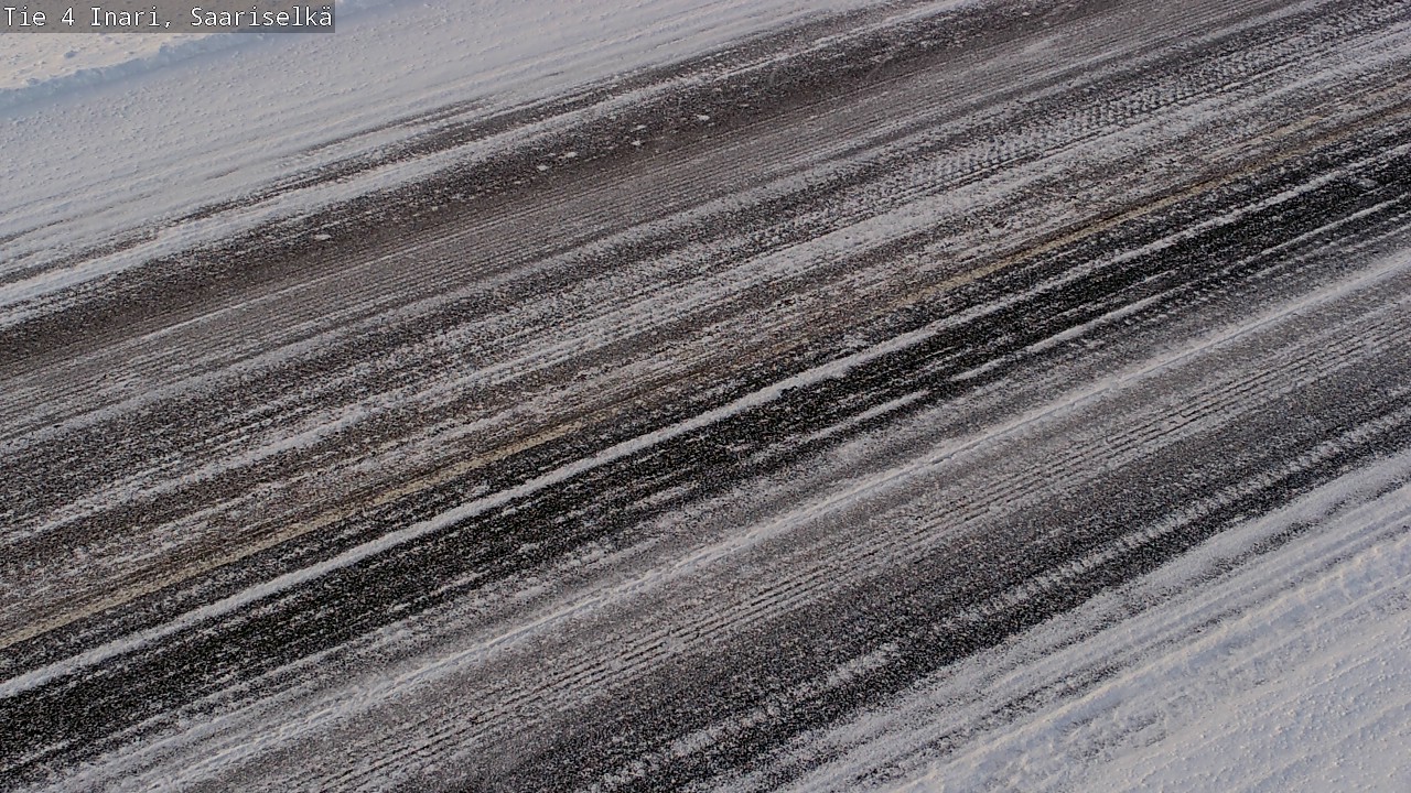 Weather Camera Image Väg 4 Enare, Saariselkä, Kaunispää, Inari, Lappi