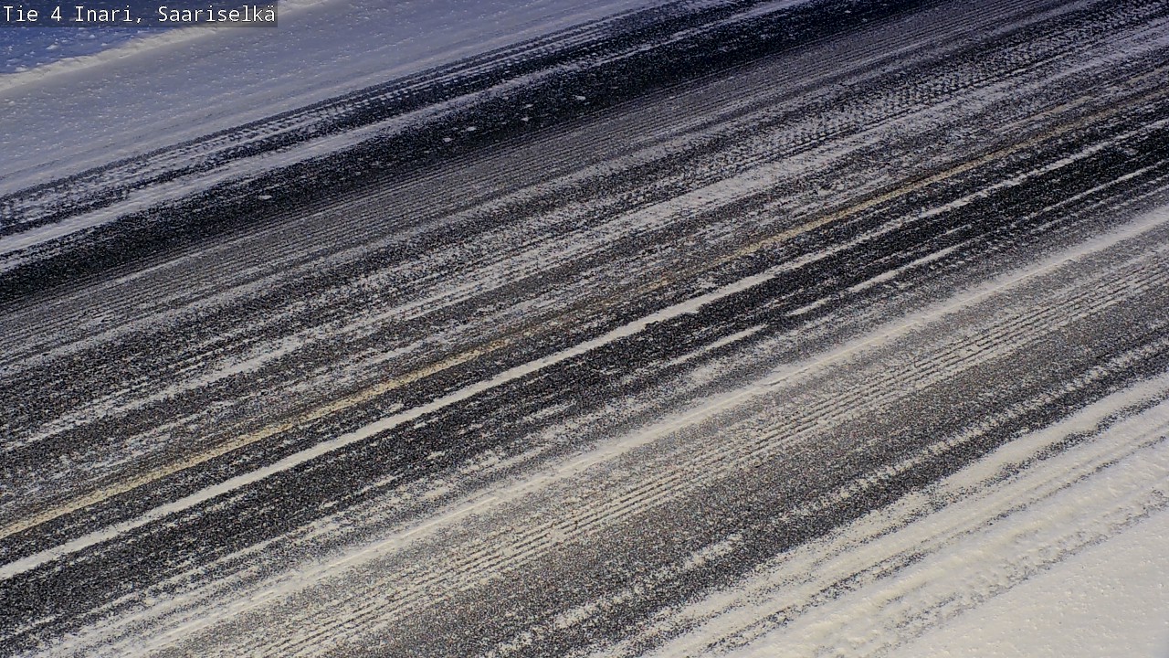 Weather Camera Image Väg 4 Enare, Saariselkä, Kaunispää, Inari, Lappi