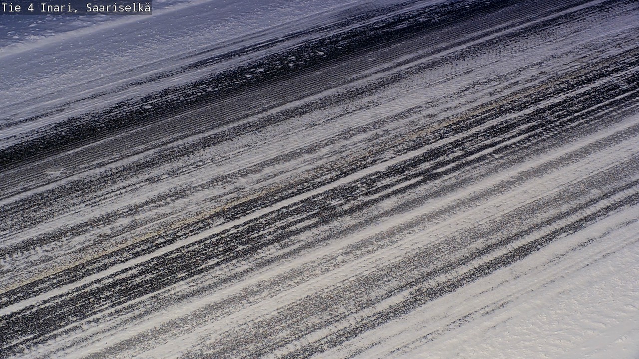 Weather Camera Image Väg 4 Enare, Saariselkä, Kaunispää, Inari, Lappi