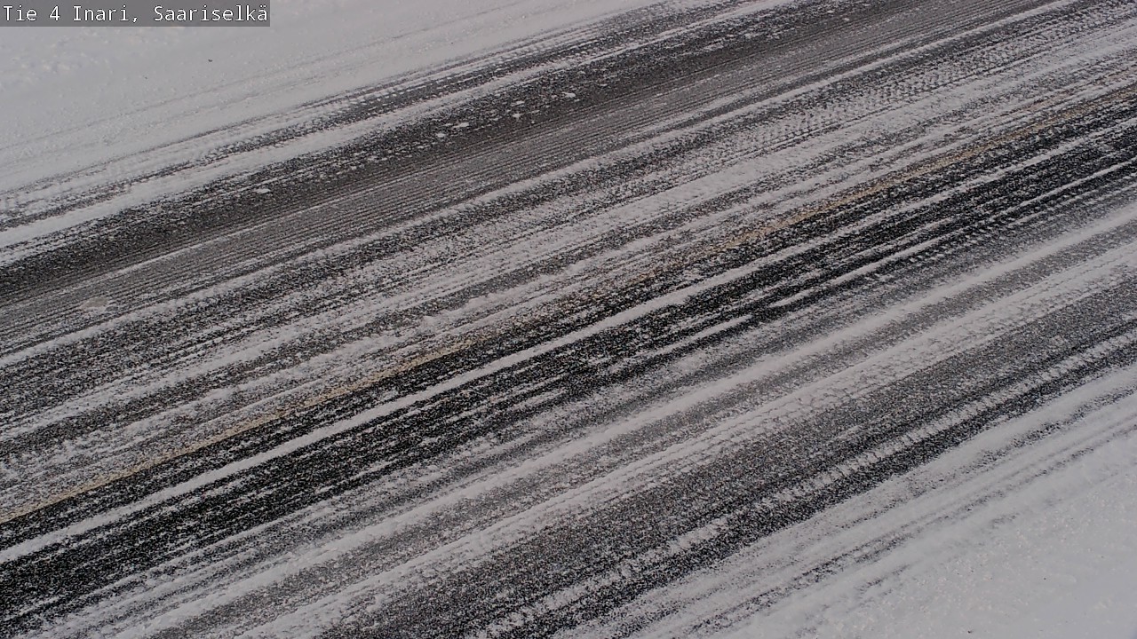 Weather Camera Image Väg 4 Enare, Saariselkä, Kaunispää, Inari, Lappi
