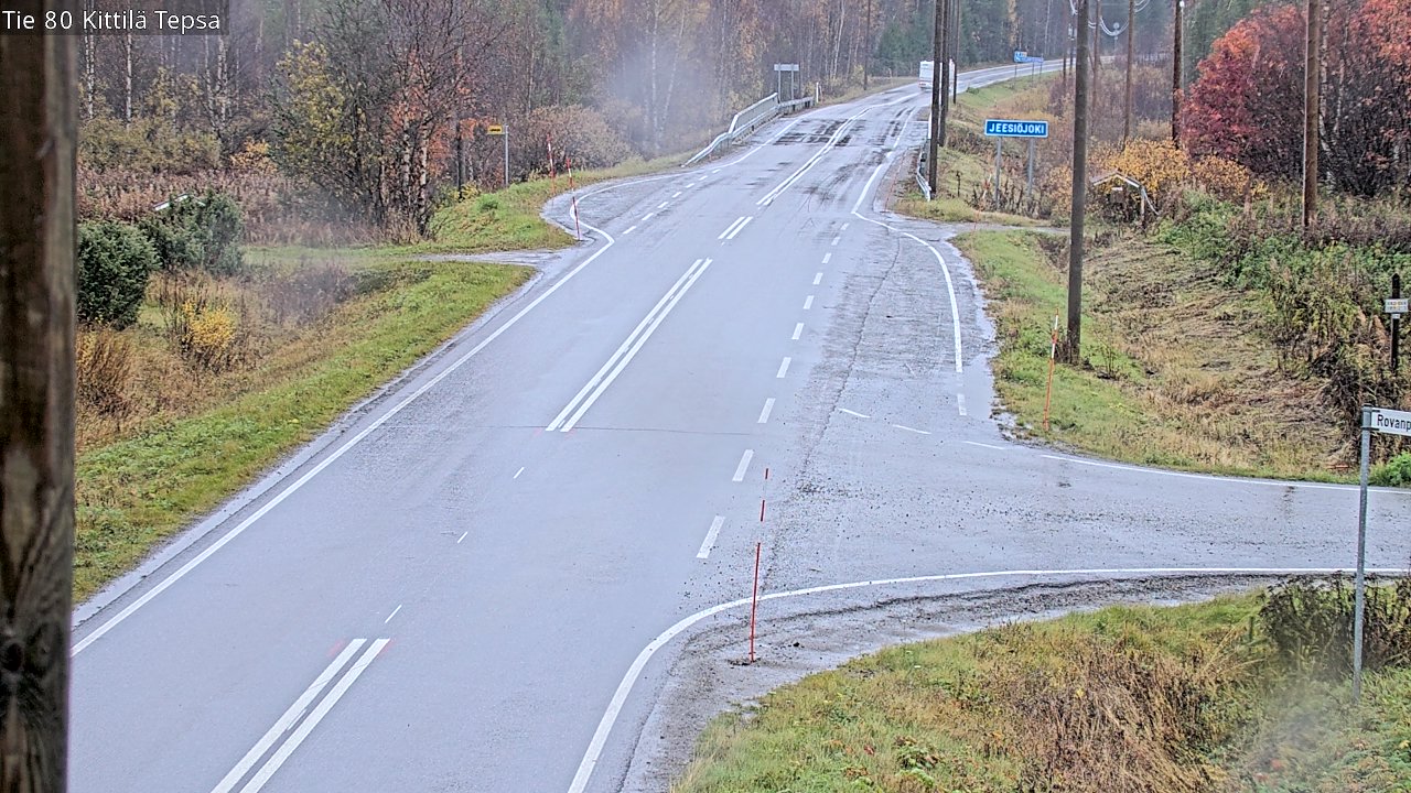 Weather Camera Image Road 80 Kittilä, Tepsa, Kittilä, Lappi