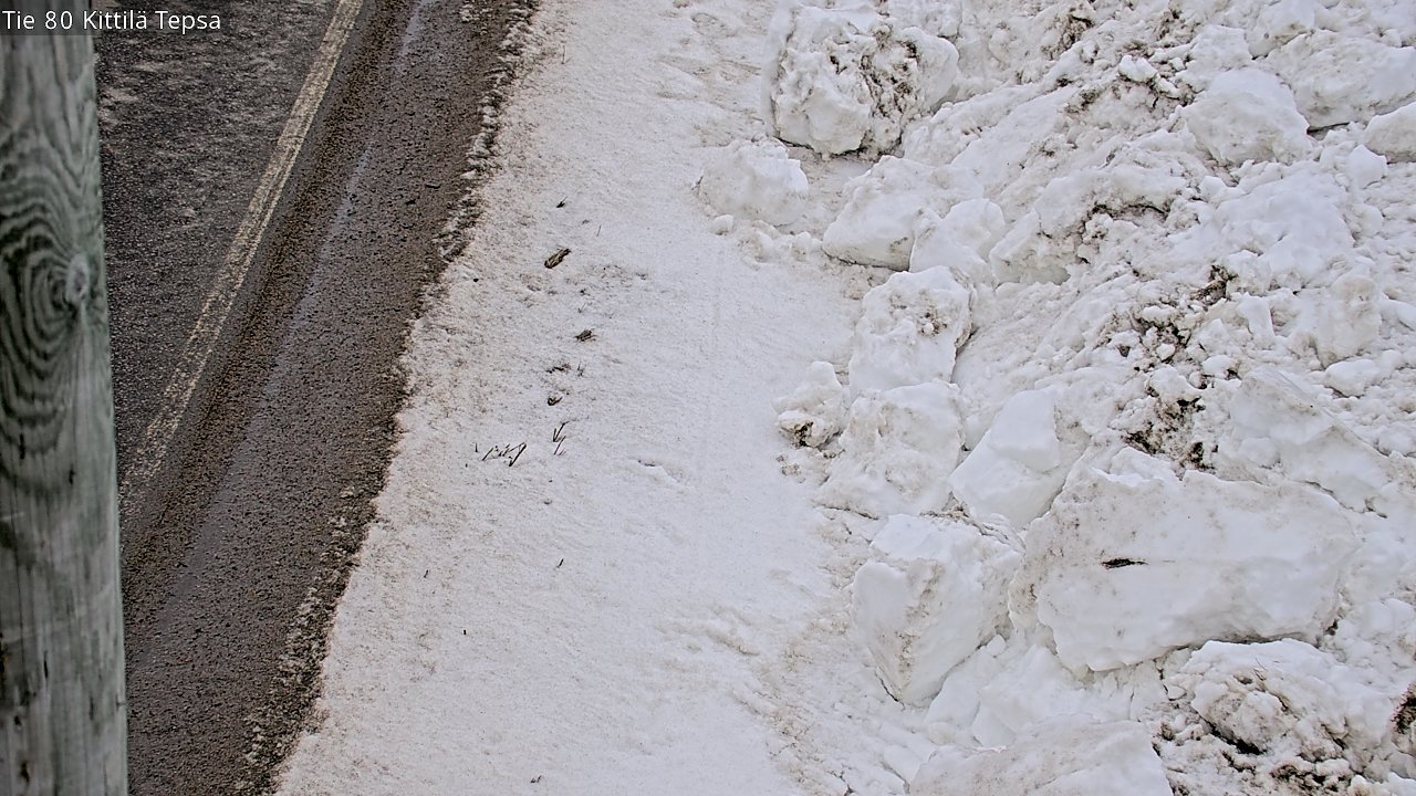 Weather Camera Image Väg 80 Kittilä, Tepsa, Kittilä, Lappi