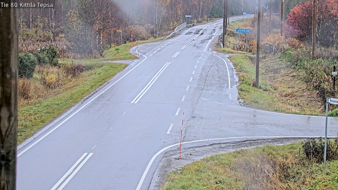 Weather Camera Image Road 80 Kittilä, Tepsa, Kittilä, Lappi