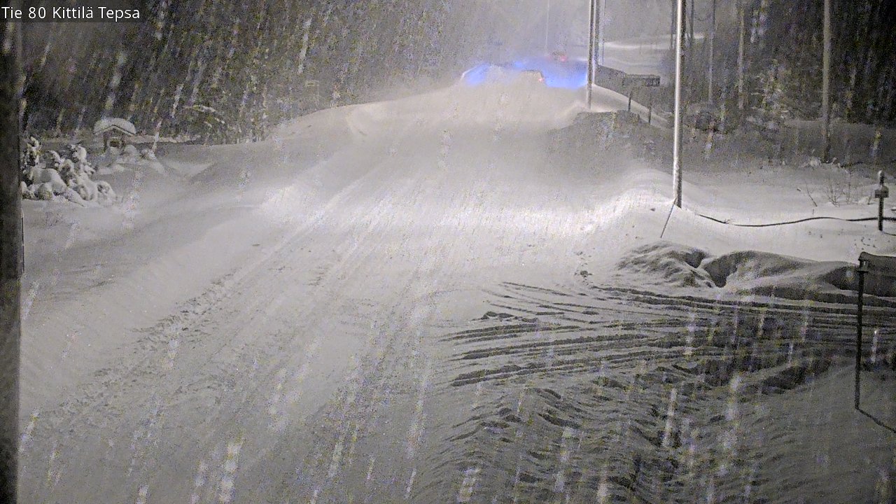 Weather Camera Image Väg 80 Kittilä, Tepsa, Kittilä, Lappi