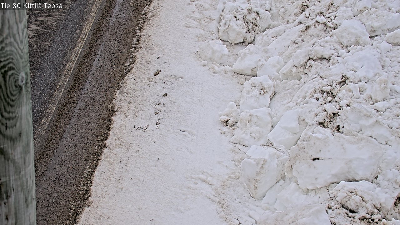 Weather Camera Image Väg 80 Kittilä, Tepsa, Kittilä, Lappi