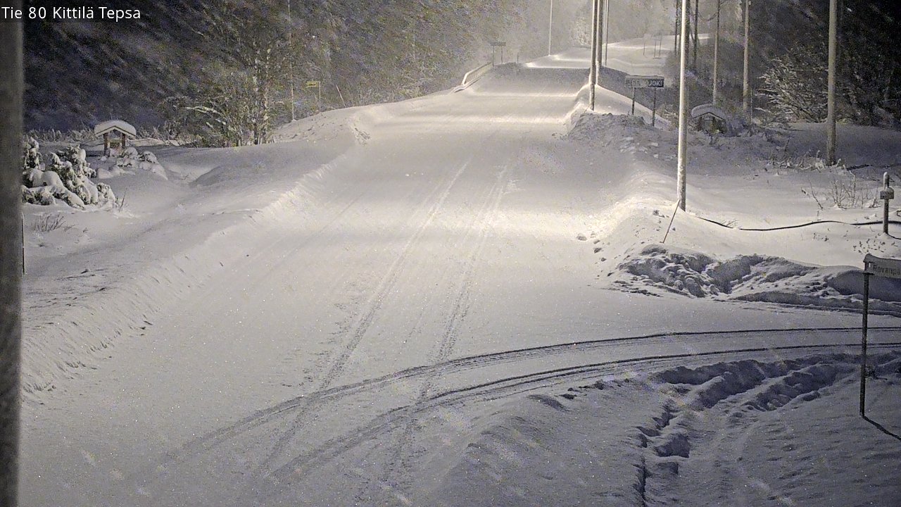 Weather Camera Image Väg 80 Kittilä, Tepsa, Kittilä, Lappi