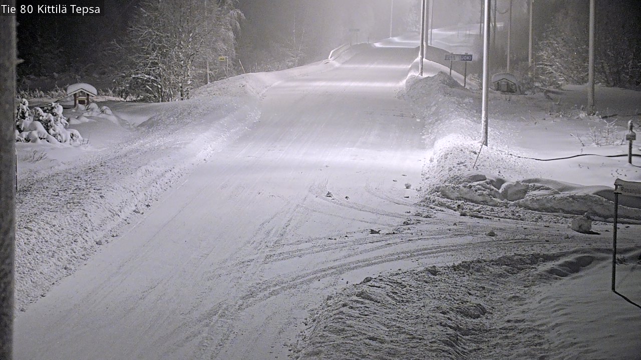 Weather Camera Image Väg 80 Kittilä, Tepsa, Kittilä, Lappi