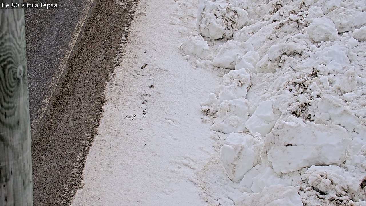 Weather Camera Image Väg 80 Kittilä, Tepsa, Kittilä, Lappi