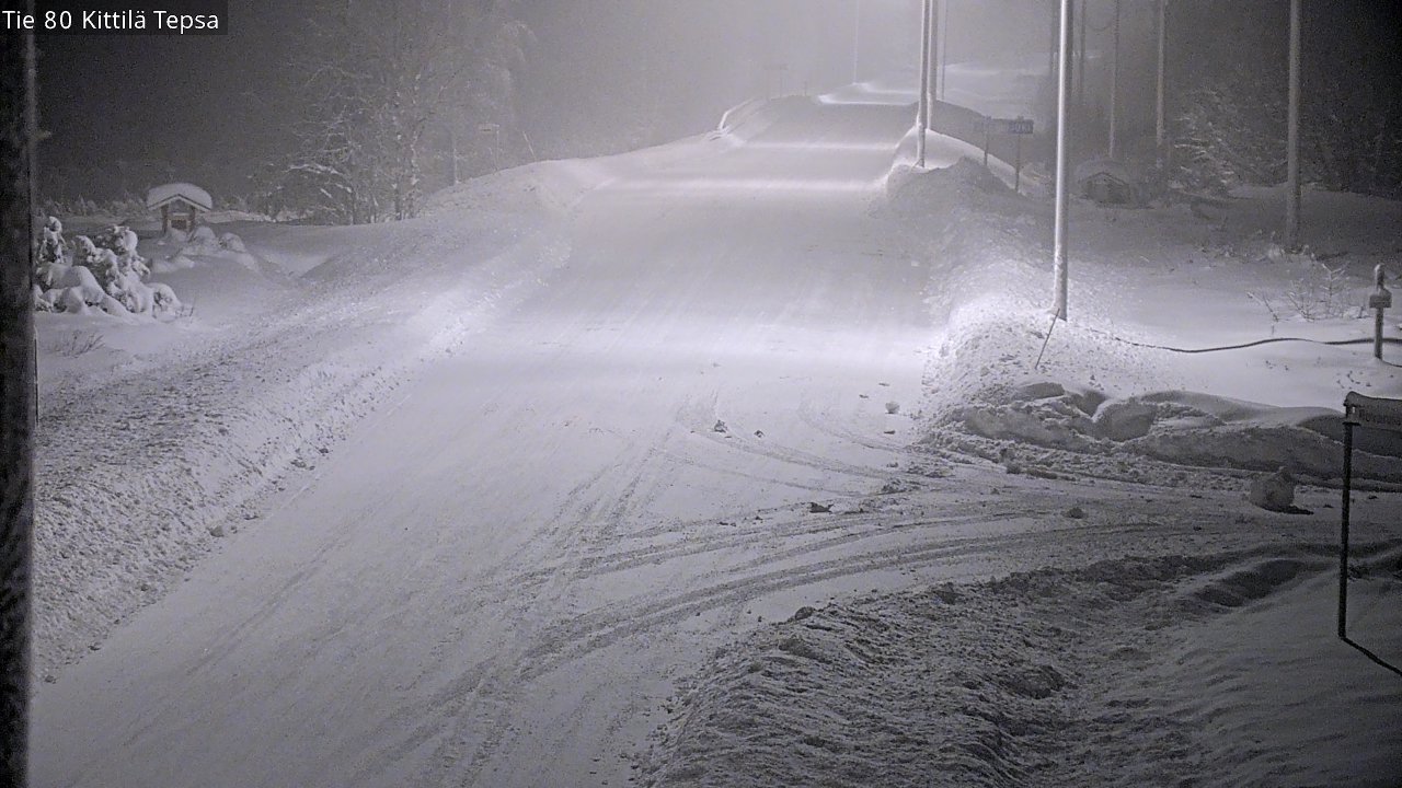 Weather Camera Image Väg 80 Kittilä, Tepsa, Kittilä, Lappi