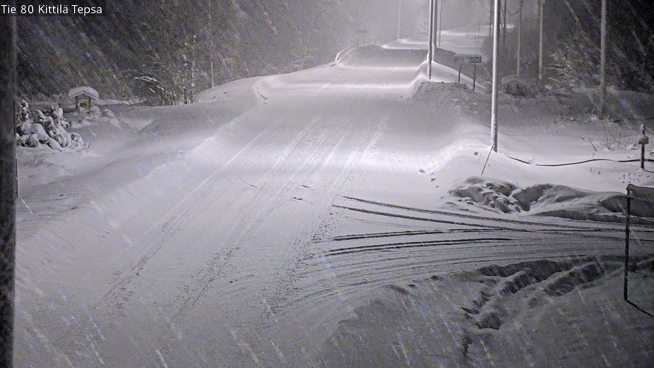 Weather Camera Image Väg 80 Kittilä, Tepsa, Kittilä, Lappi