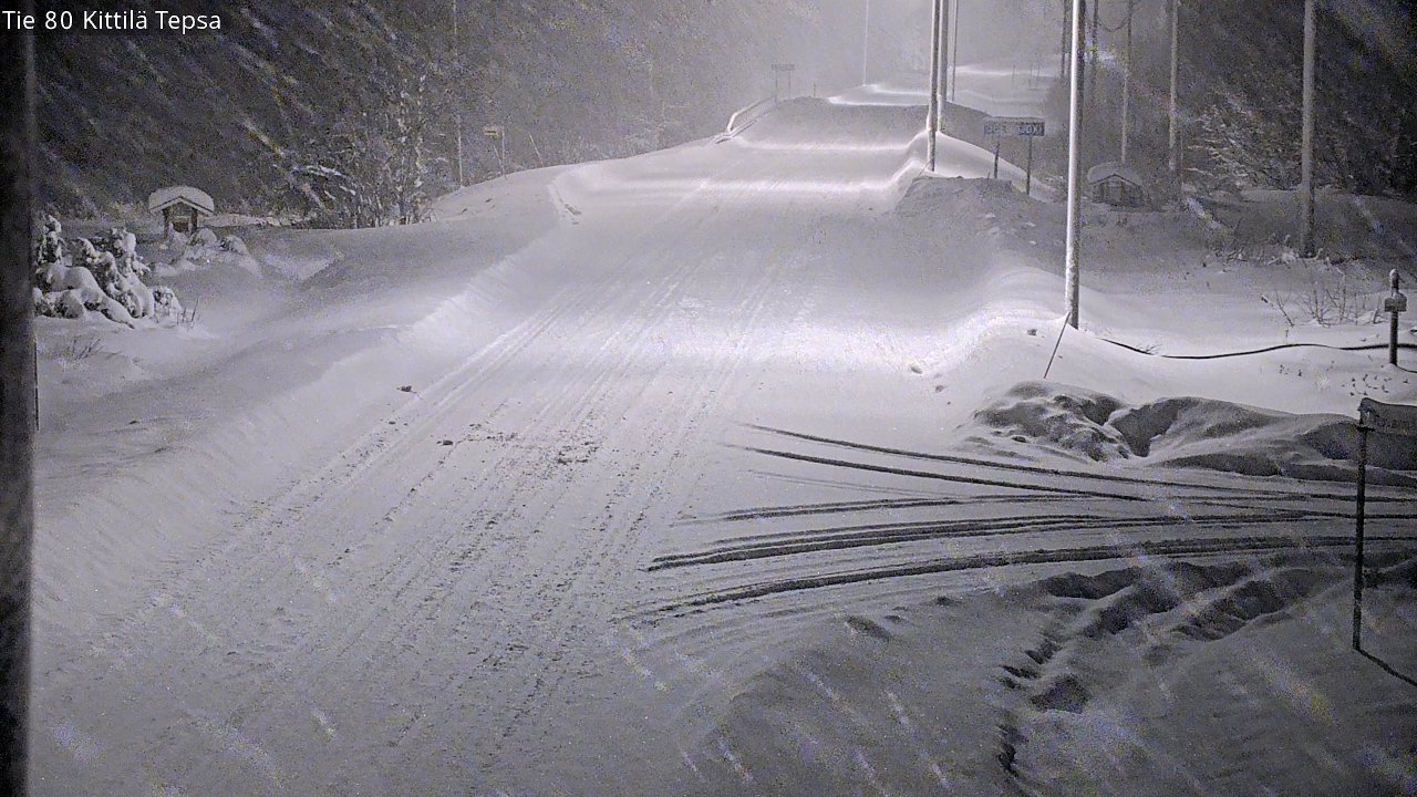 Weather Camera Image Väg 80 Kittilä, Tepsa, Kittilä, Lappi