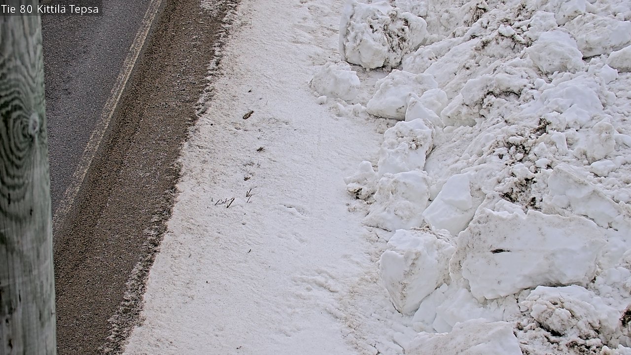 Weather Camera Image Väg 80 Kittilä, Tepsa, Kittilä, Lappi