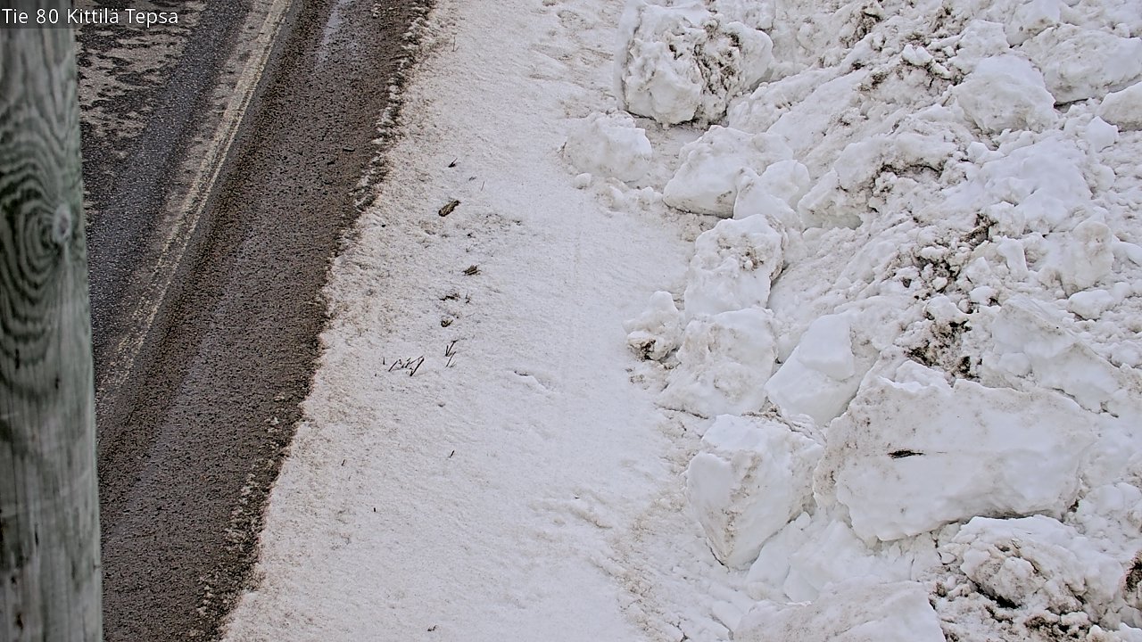 Weather Camera Image Väg 80 Kittilä, Tepsa, Kittilä, Lappi