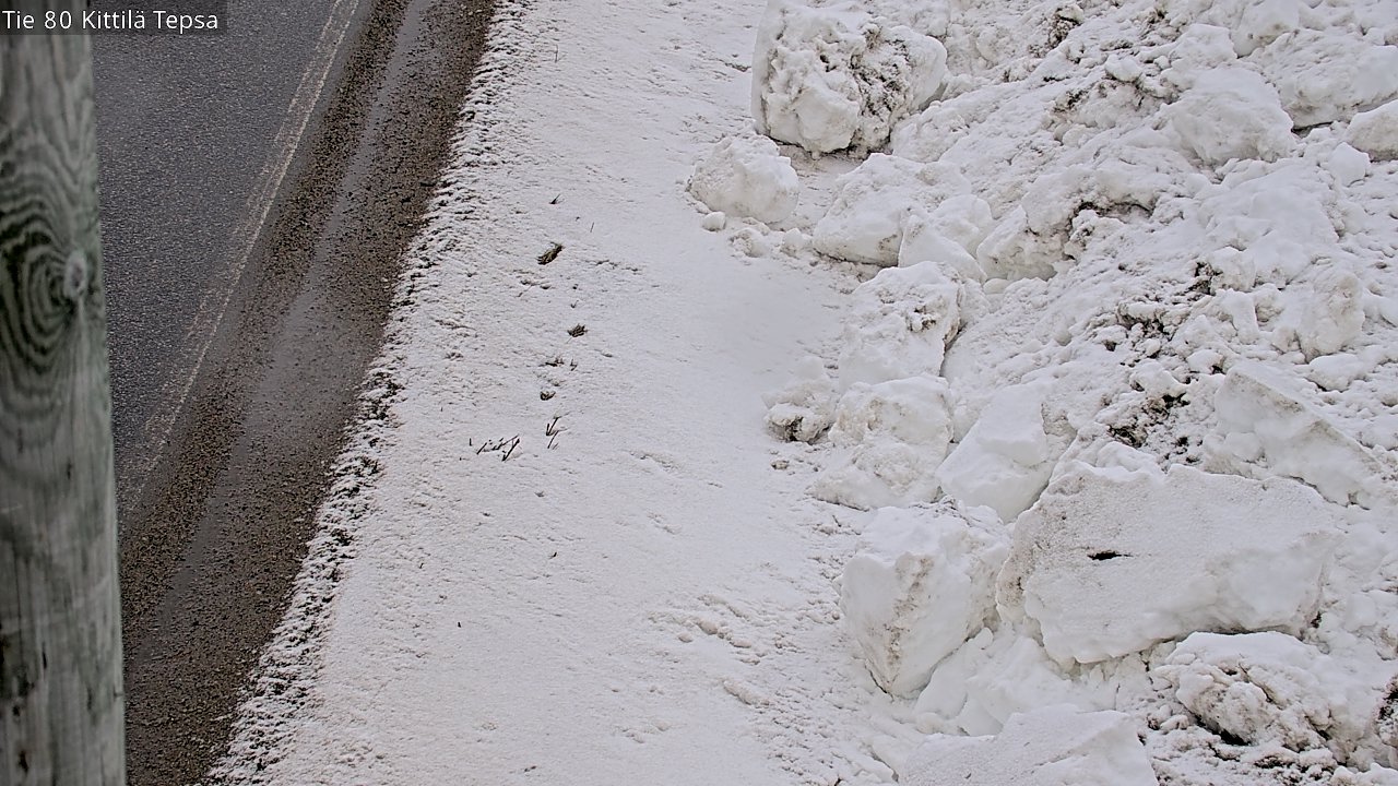 Weather Camera Image Väg 80 Kittilä, Tepsa, Kittilä, Lappi
