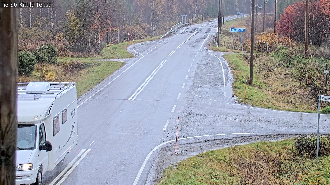Weather Camera Image Road 80 Kittilä, Tepsa, Kittilä, Lappi