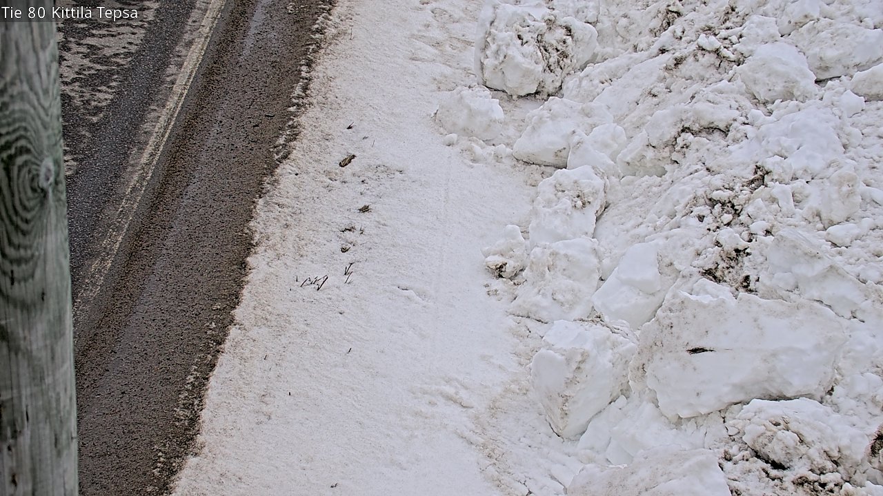 Weather Camera Image Väg 80 Kittilä, Tepsa, Kittilä, Lappi