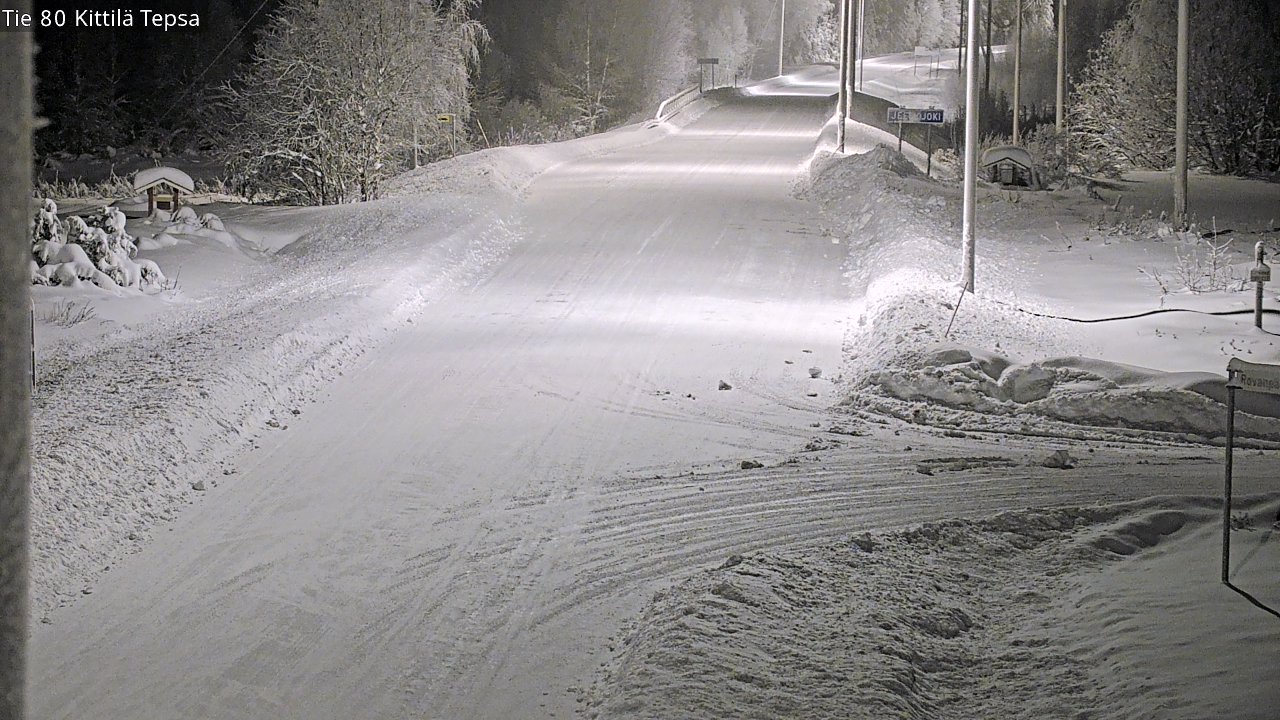 Weather Camera Image Road 80 Kittilä, Tepsa, Kittilä, Lappi
