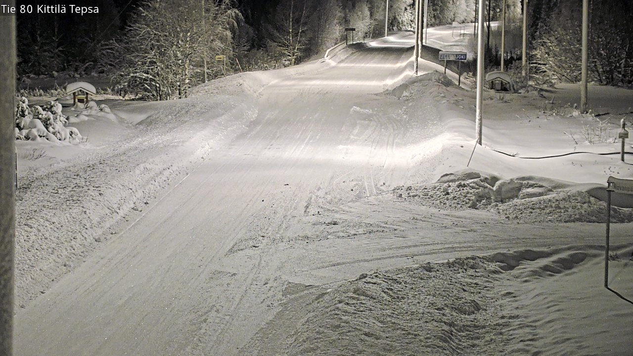 Weather Camera Image Väg 80 Kittilä, Tepsa, Kittilä, Lappi