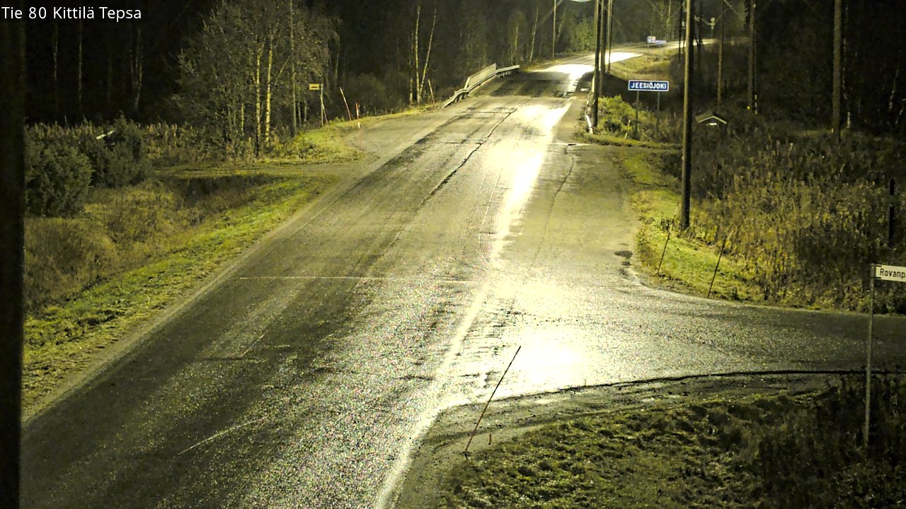 Weather Camera Image Road 80 Kittilä, Tepsa, Kittilä, Lappi