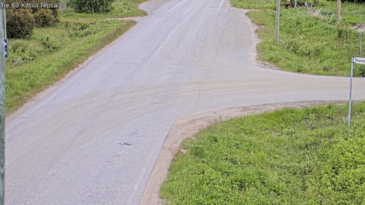 Weather Camera Image Road 80 Kittilä, Tepsa, Kittilä, Lappi