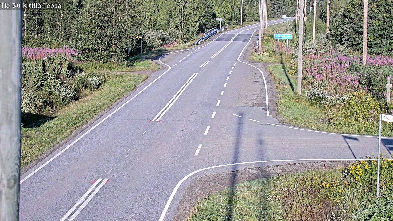 Weather Camera Image Road 80 Kittilä, Tepsa, Kittilä, Lappi