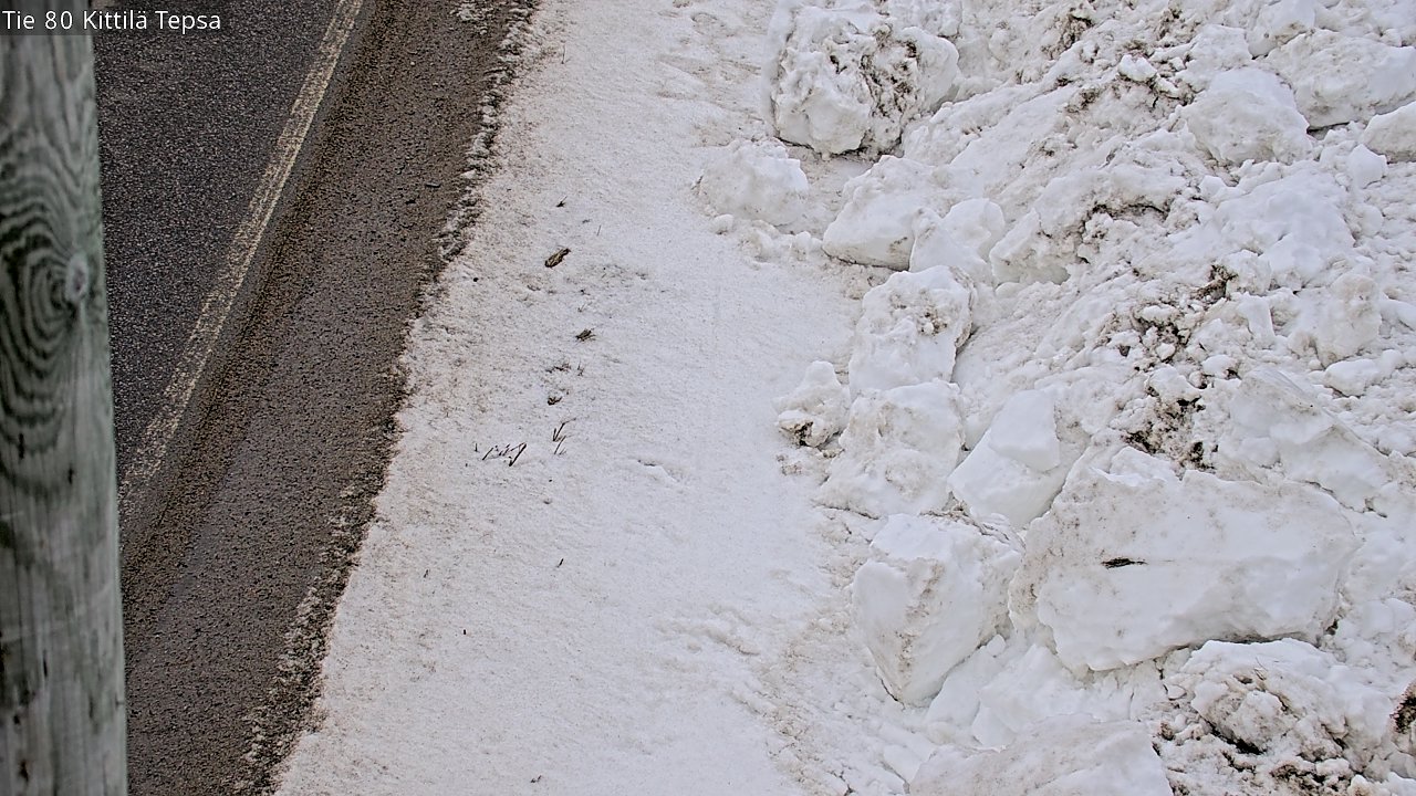 Weather Camera Image Väg 80 Kittilä, Tepsa, Kittilä, Lappi