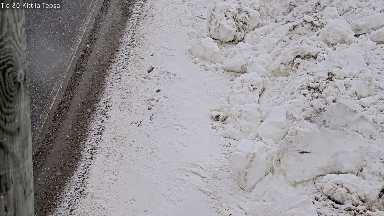 Weather Camera Image Väg 80 Kittilä, Tepsa, Kittilä, Lappi