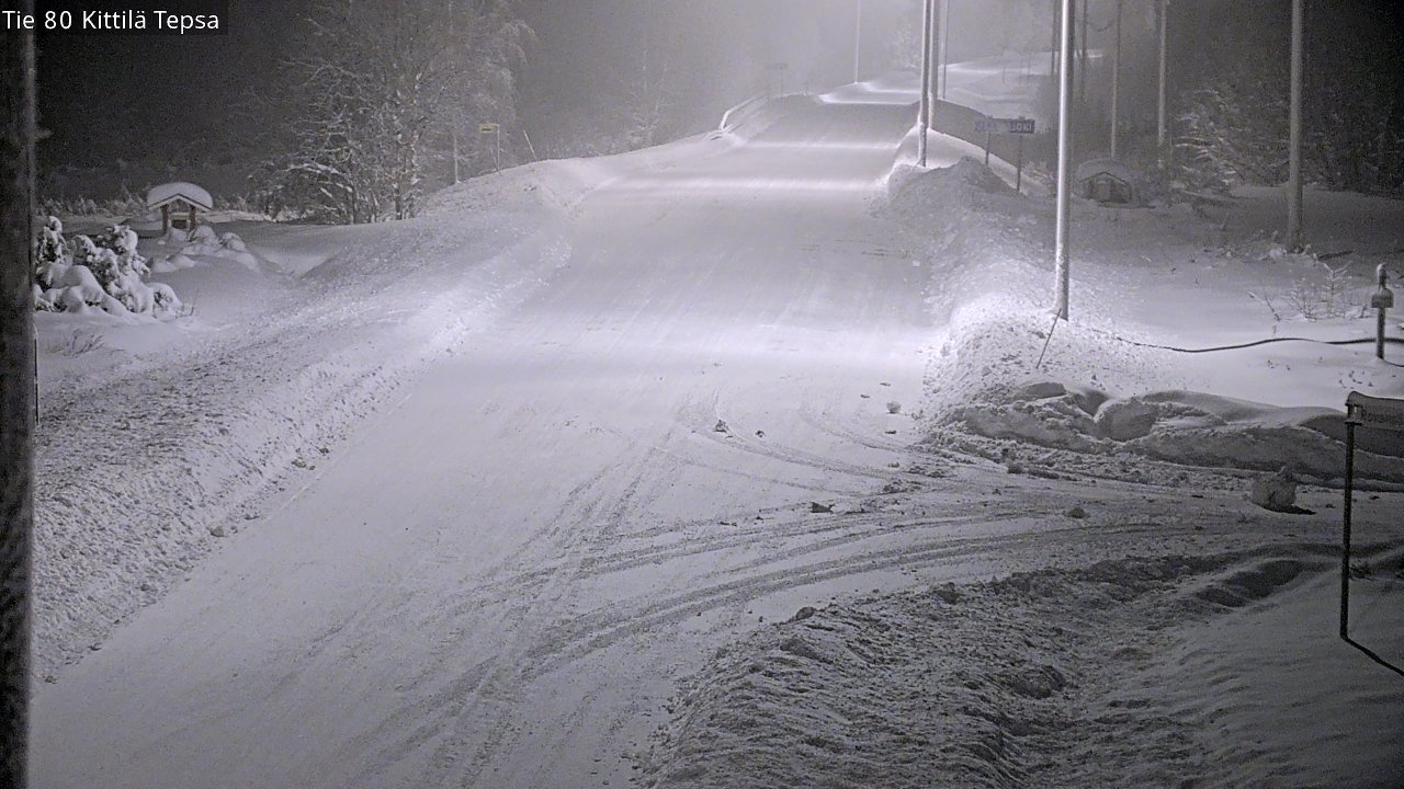 Weather Camera Image Väg 80 Kittilä, Tepsa, Kittilä, Lappi