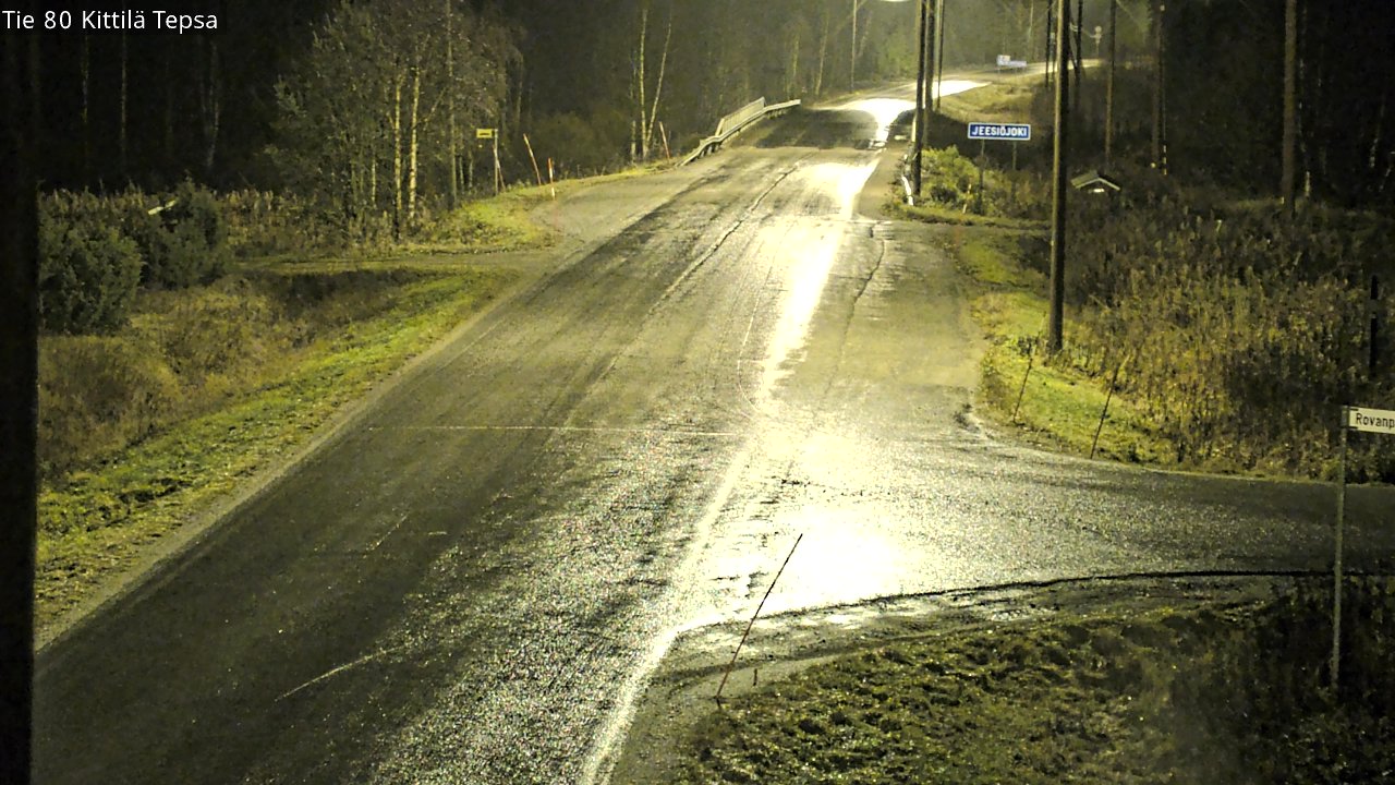 Weather Camera Image Väg 80 Kittilä, Tepsa, Kittilä, Lappi