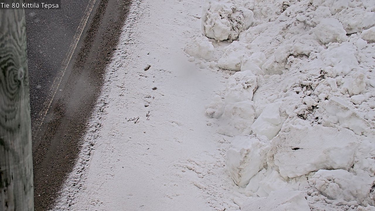 Weather Camera Image Väg 80 Kittilä, Tepsa, Kittilä, Lappi