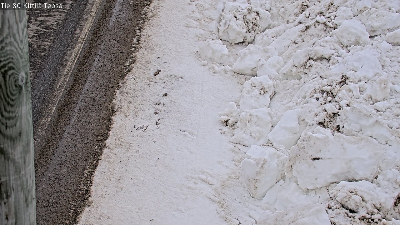 Weather Camera Image Väg 80 Kittilä, Tepsa, Kittilä, Lappi